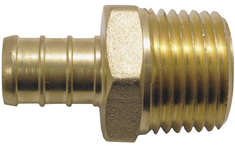 Adapter Pex Male 1-2in Brass
