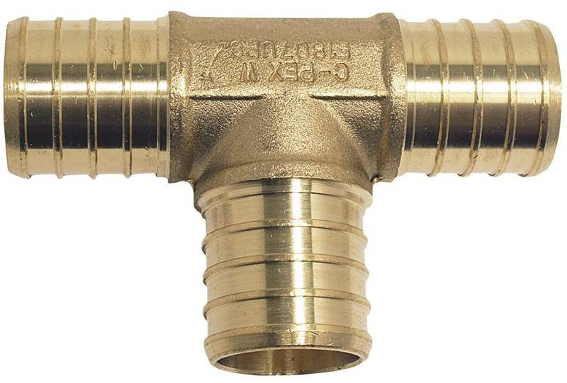 Tee Pex 1-2in Brass 50 Pack