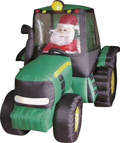 Inflatable 6ft Tractor Santa