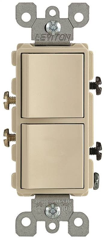 Decora Two Switches Ivory