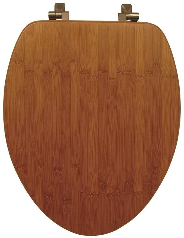 Toilet Seat Sld Bamboo Elong