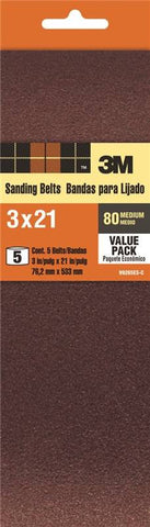 Sanding Belts 3x21 80grit 240d