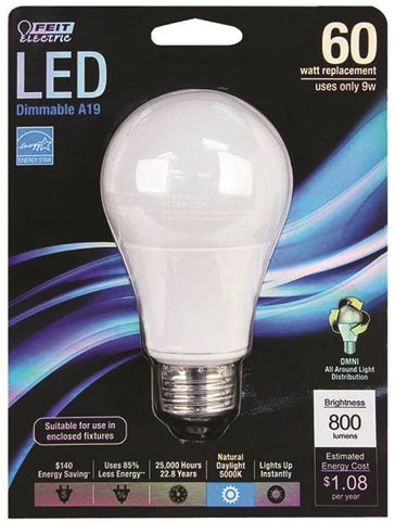 Bulb Light Led 60w A19 5000k