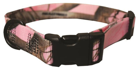 Collar 1in X-lrg Adj Pink Camo