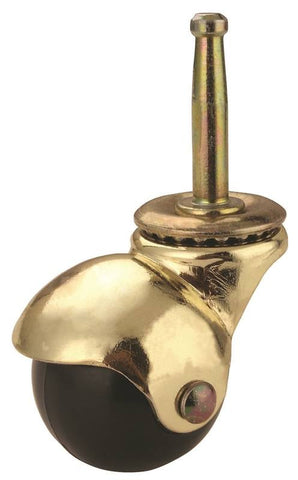 Caster Hooded Stem 2in Brass