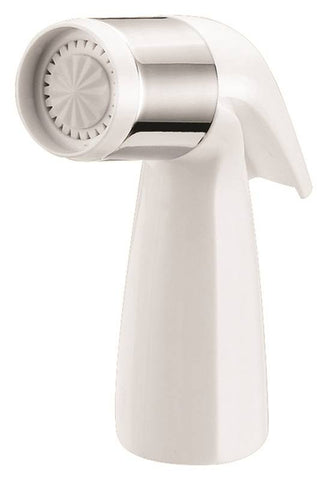 Spray Head White W-chrome Ring