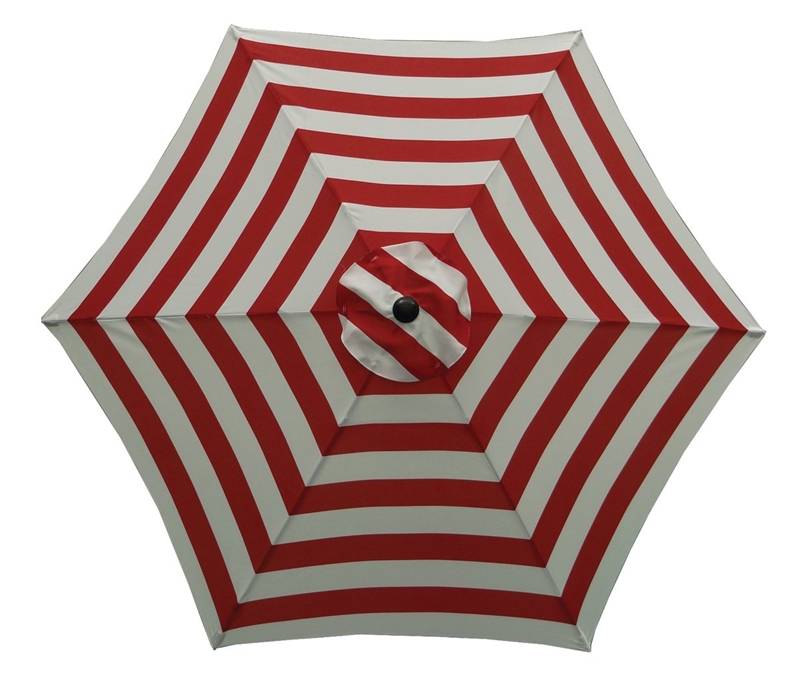 Umbrella Market 9ft Red-white