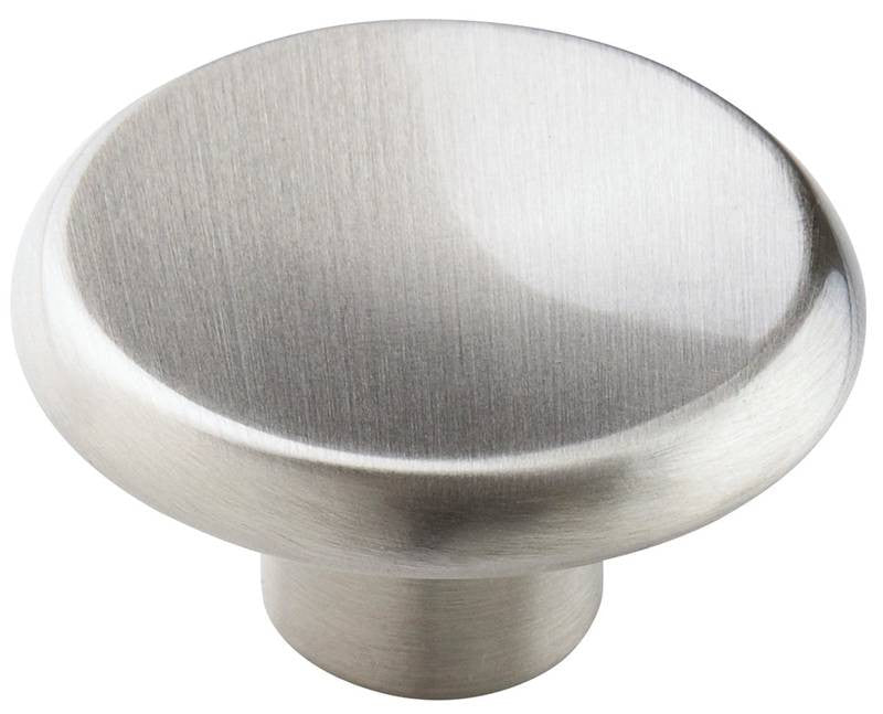 Knob 1-1-2in 38mm Satin Nickel