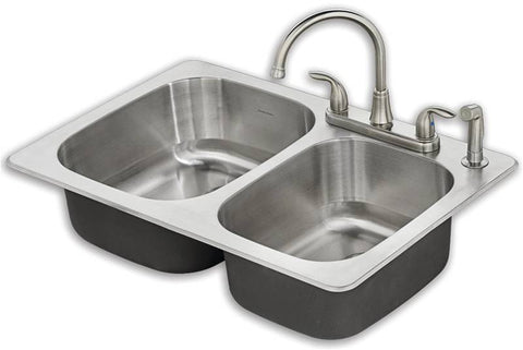 Sink Dbl Bowl S-s Fairport Kit