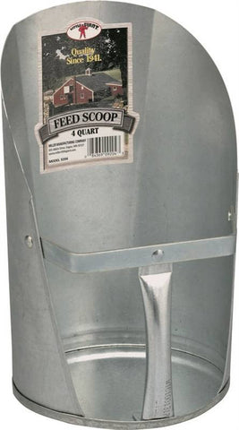 Miller Galv 4qt Feed Scoop