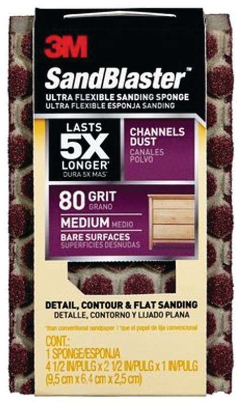 Sand Sponge Med 80 4.5x2.5in