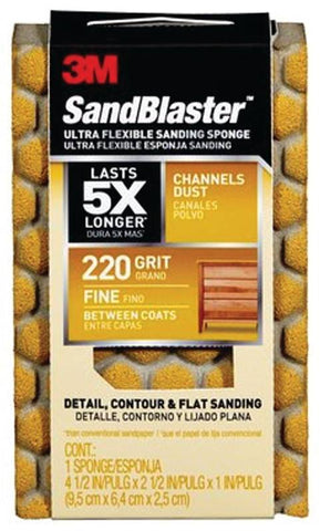 Sand Sponge Fine 220 4.5x2.5in