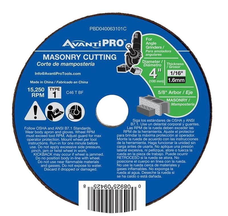 Cutoff Disc Ap Masonry 4 In