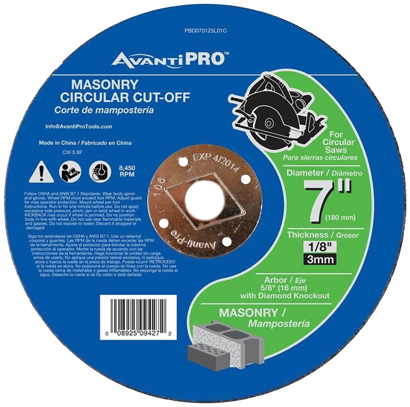 Cutoff Disc Ap Masonry 7 In