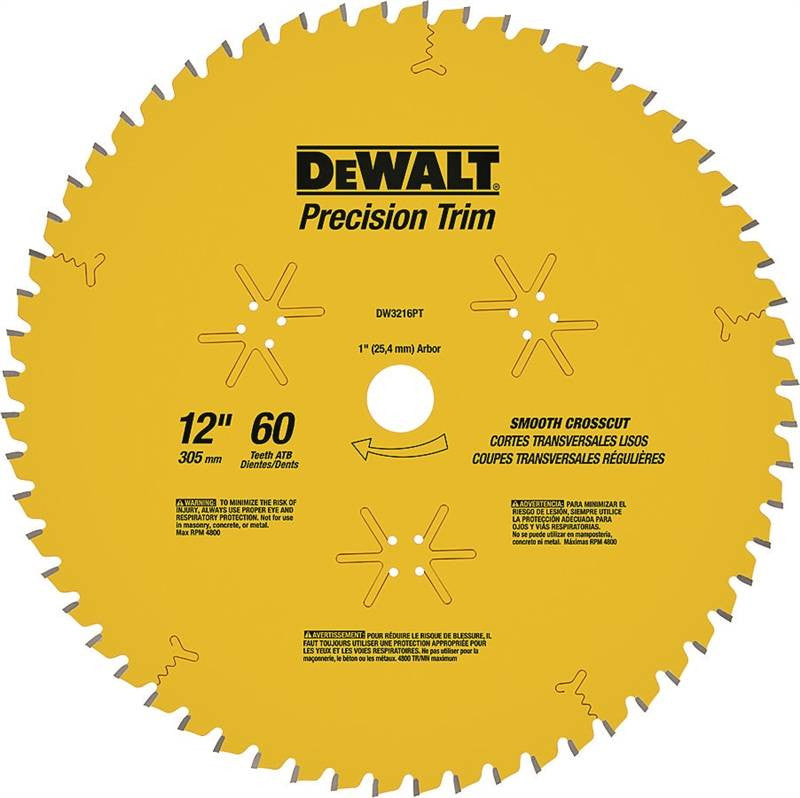 Circ Saw Blade 12in Prcn 60th