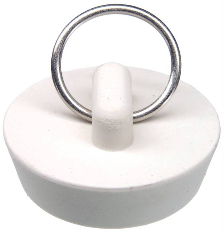 Stopper Drain Rubber 1-1-4 Wht