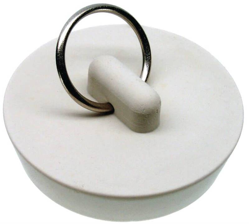 Stopper Drain Rubber 1-5-8 Wht