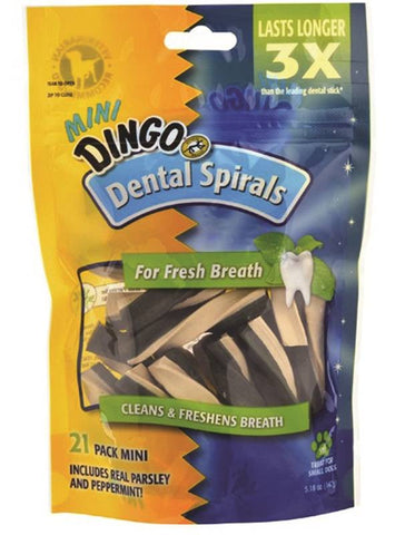 Dingo Dental Mini Spirals 21pk