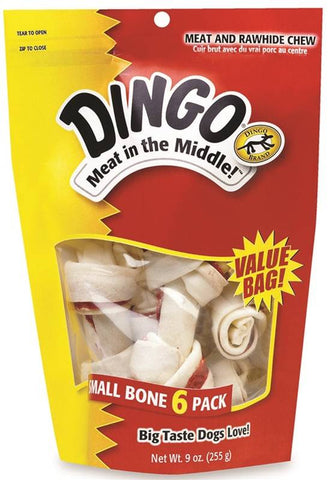 Dingo 3.5-4in Small White 6pk