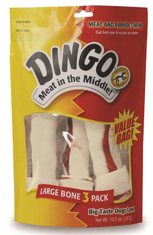 Dingo 8-8.5in Large White 3pk