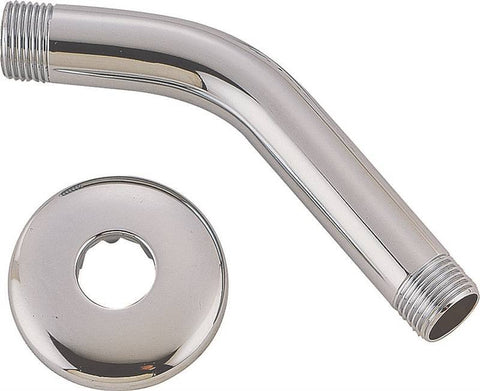 Shower Arm Metal Chrome 6in