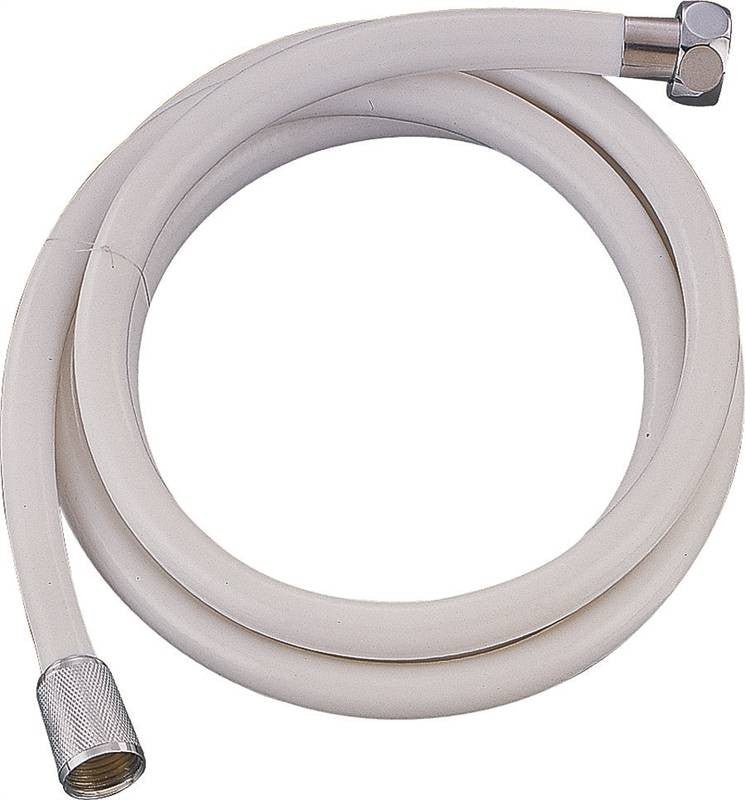 Hose Shower White 72in