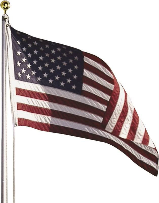 Flag Us Set Nylon 20ft Pole