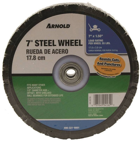 Mower Wheel Steel Hub 7x1.50in