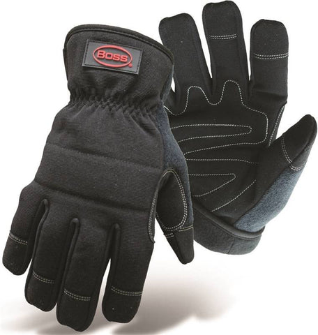 Glove Black Utility Padded Lg