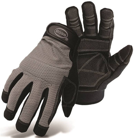 Glove Mechanics Meshbk W-pvc L