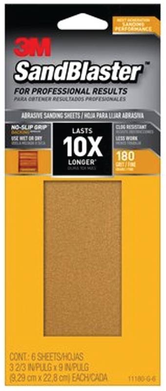 Sandpaper Grip 180 3-2-3x9in