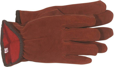 Glove Split Cowhide Lined Lrg