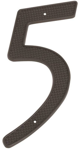 Number House 5 4in Black
