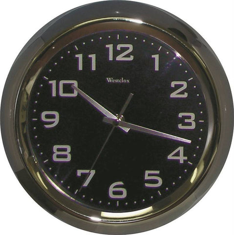 11 Wall Clock Black Dial