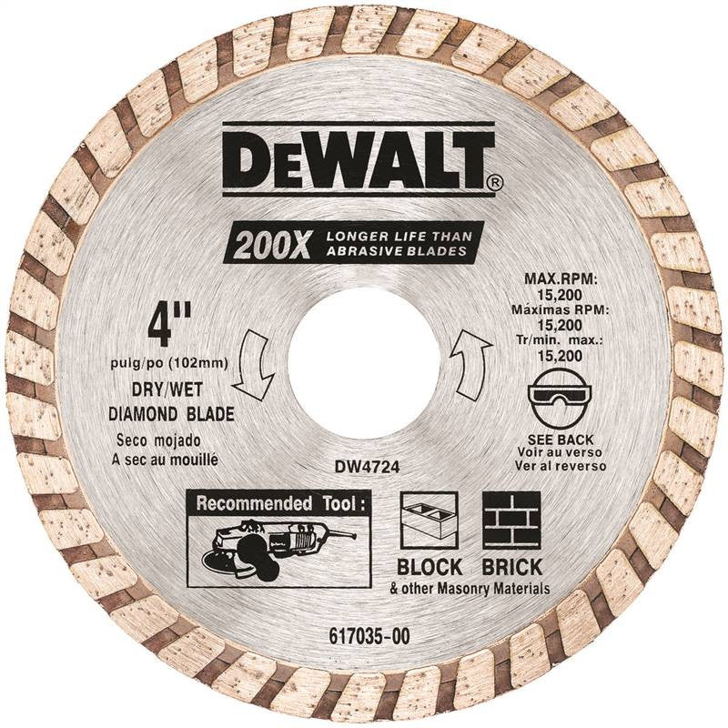 4in Hi-perf Masonry Blade