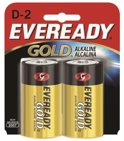 Battery D2 Alkaline 2-card