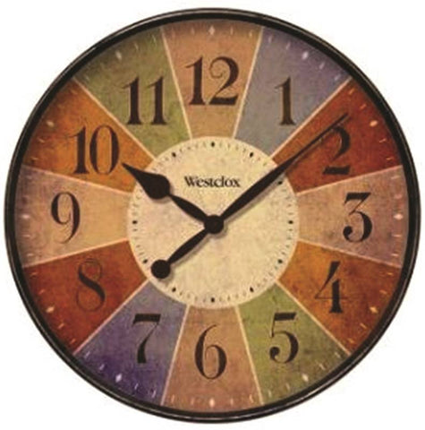 Clock Wall Round 12 Inch Color