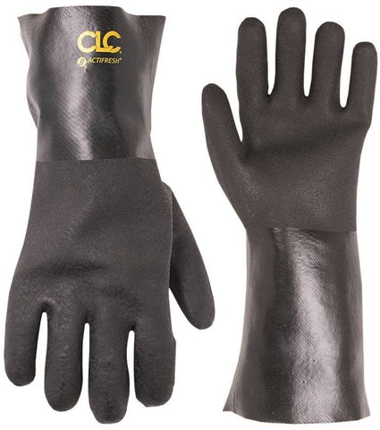 Glove Pvc 12in Gauntlet Cuff L