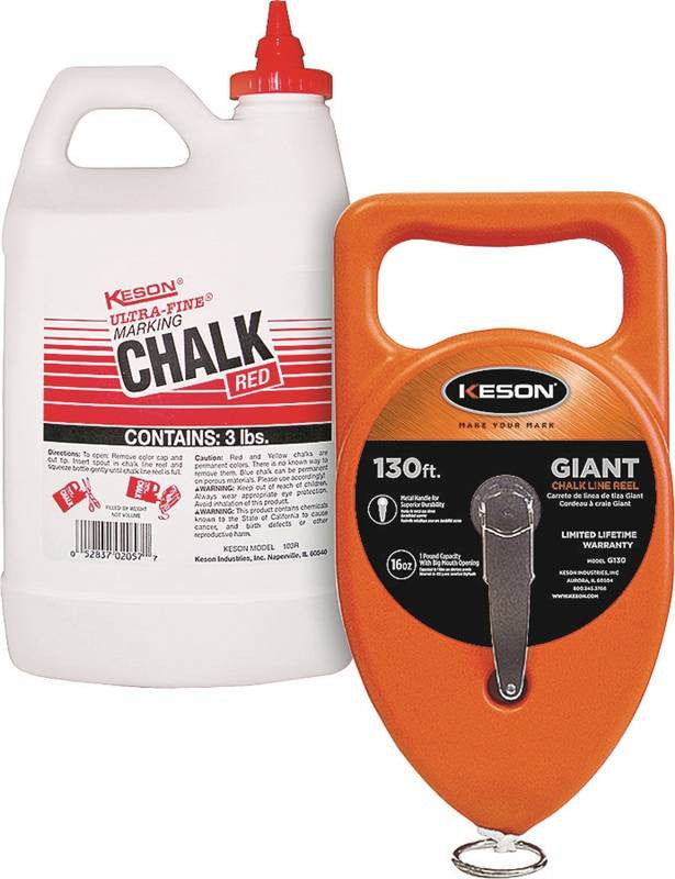 Reel Chalk-chalk 130ft Metal