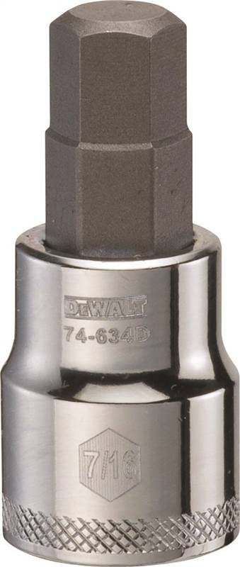 Socket Bit Hex 3-8drive 7-16in