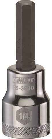 Socket Bit Hex 3-8drive 1-4in