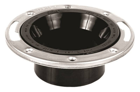 Closet Flange- Ss Ring Abs 4in