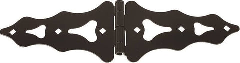 Hinge Strap Ornmtl Stl10in Blk