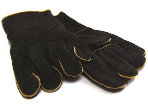 Gloves Bbq Leather Blck Gr Pro