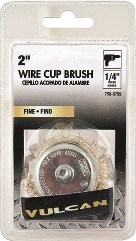 Cup Brush 1-4" Shank 2" Fine