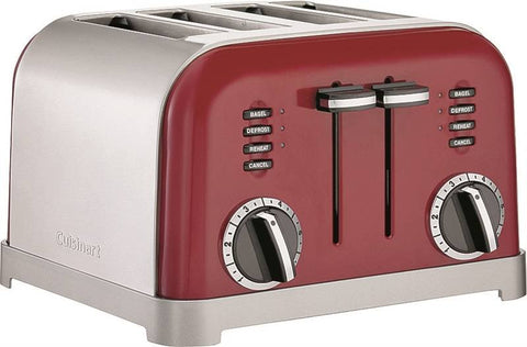 Toaster Elec 4sl Red 120v 850w