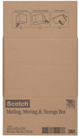 Box Shipping Folded 16x16x12in