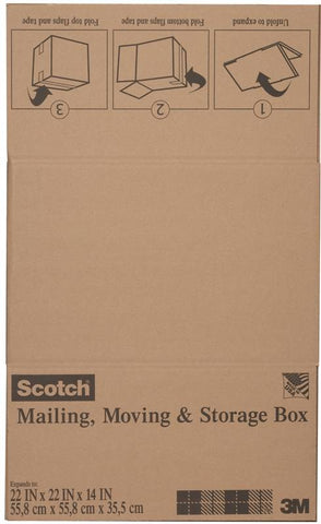 Box Shipping Folded 22x22x14in