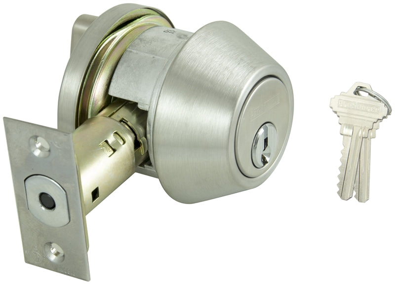 Deadbolt Single Cyl Grade2 Sat