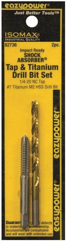 Drill Bit Set 1-4-20nc -#7 2pc